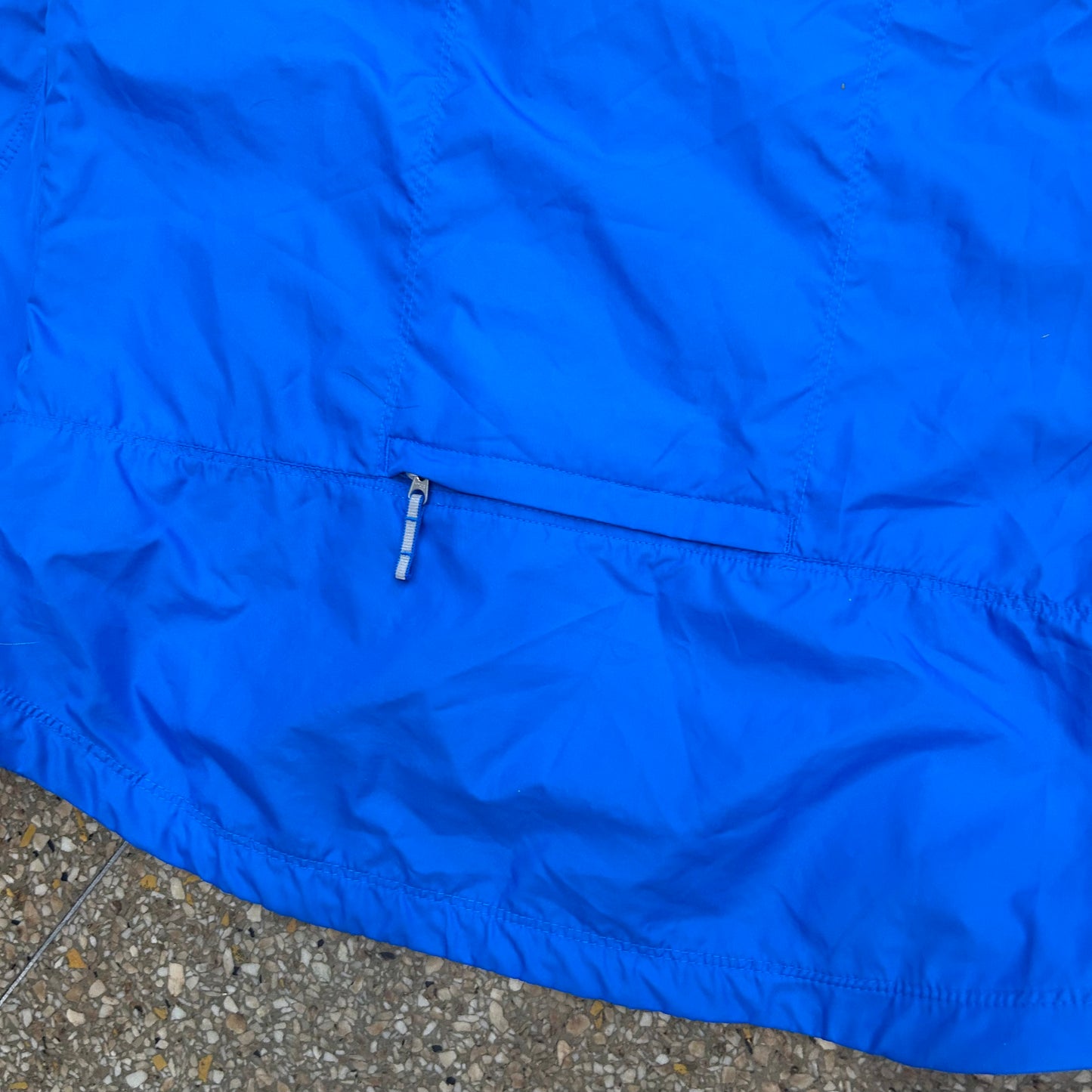 Nike Blue Zip Up Windbreaker Jacket - Medium - 20" x 24"