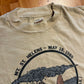 80's Brawny Mt St Helen's Ash Hole Brown Tan Tshirt - Medium - 20.5" x 30"