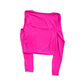Live in the Moment Pink Stretchy Box Neck Long Sleeve Shirt - XSmall - 15" x 17"