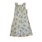Light Blue Floral Dress - Tagged 11 / 12 - 17" x 37"