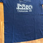 80's Jerzees Russell Delta Jubilee Mississippi Navy Blue Tshirt - Medium - 20" x 27"