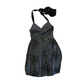 Trixxi Black Grey Floral Dress - Tagged Small - 14" x 28"
