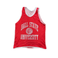 Ball State University Red White Reversible Tank Top Shirt - Small - 18.5" x 26"