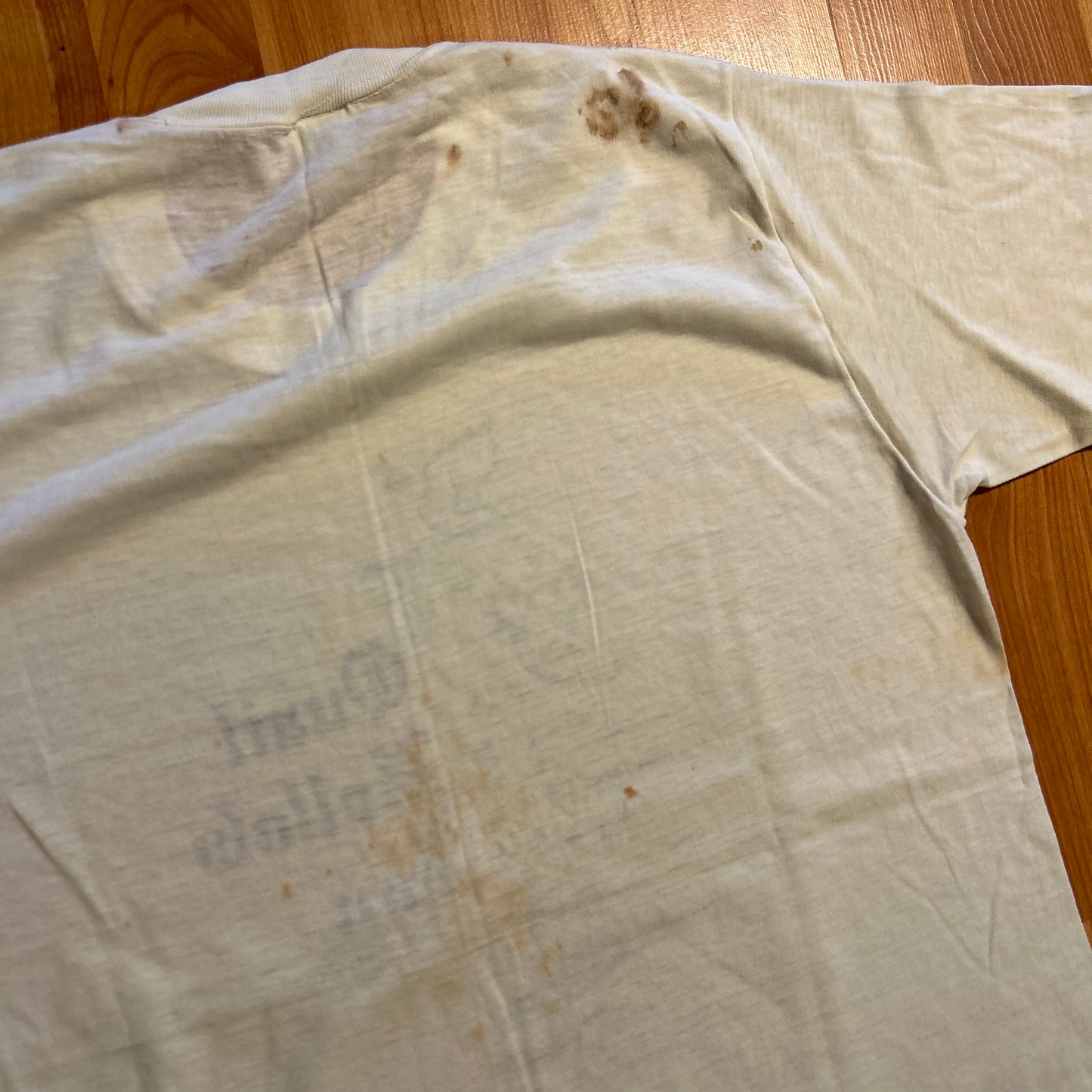 80's Sportswear Quail Hollow Inn Ohio Paper Thin White Tshirt - Medium - 20" x 28.5"