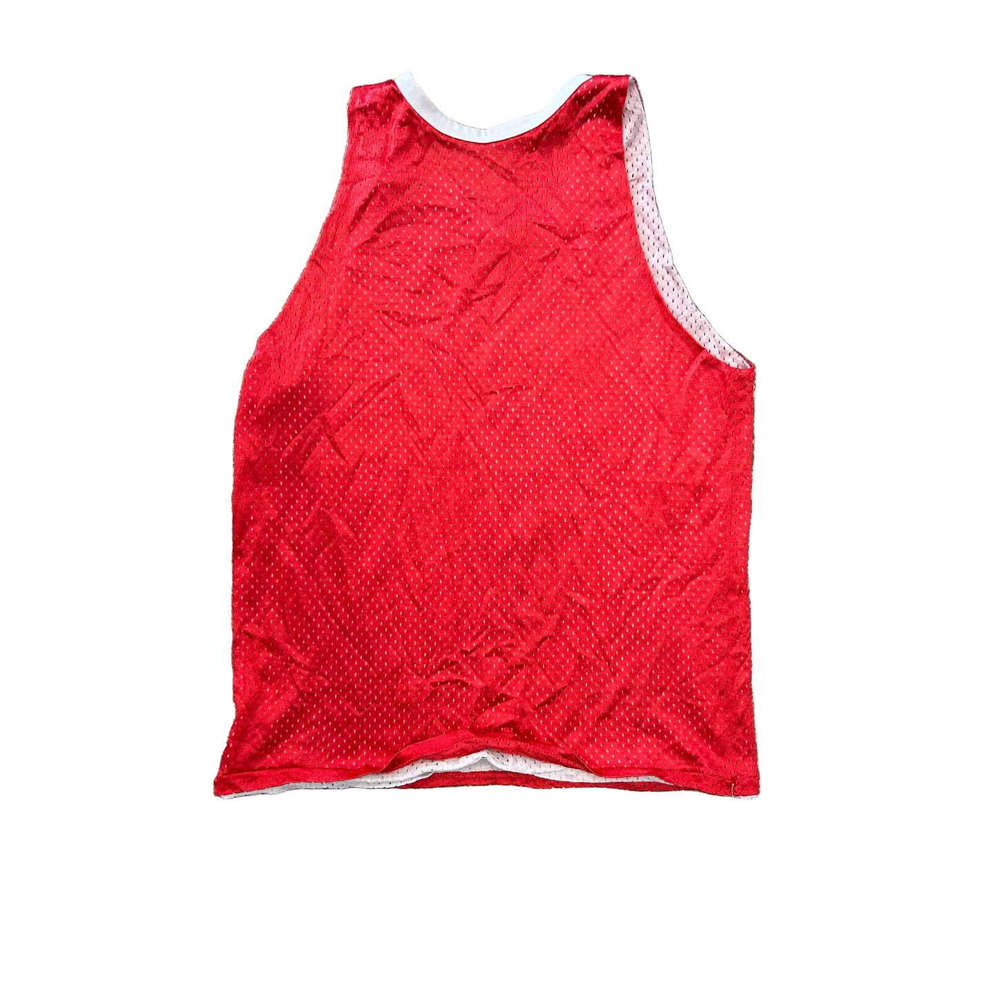 Ball State University Red White Reversible Tank Top Shirt - Small - 18.5" x 26"