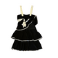 90's Deb Black White Dress - Tagged Large - 15" x 31"