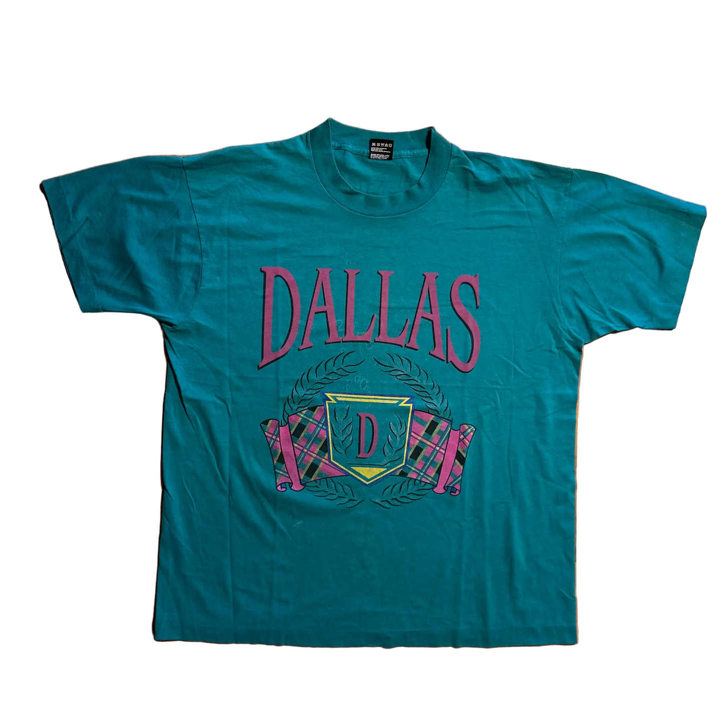 90's FOTL Best Dallas Teal Blue Tshirt - XLarge - 24" x 28"