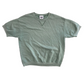 Lee Blank Green Cotton Blend Short Sleeve Sweatshirt - Large - 23" x 26"