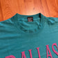 90's FOTL Best Dallas Teal Blue Tshirt - XLarge - 24" x 28"