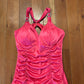 90's Deb Pink Dress - Tagged Medium - 13" x 50"