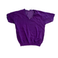 Purple Blank Cutoff Short Sleeve Sweatshirt - Medium - 20" x 24"