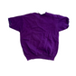 Purple Blank Cutoff Short Sleeve Sweatshirt - Medium - 20" x 24"