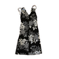 90's Studio Y Black Floral Dress - Tagged Small - 13" x 36"