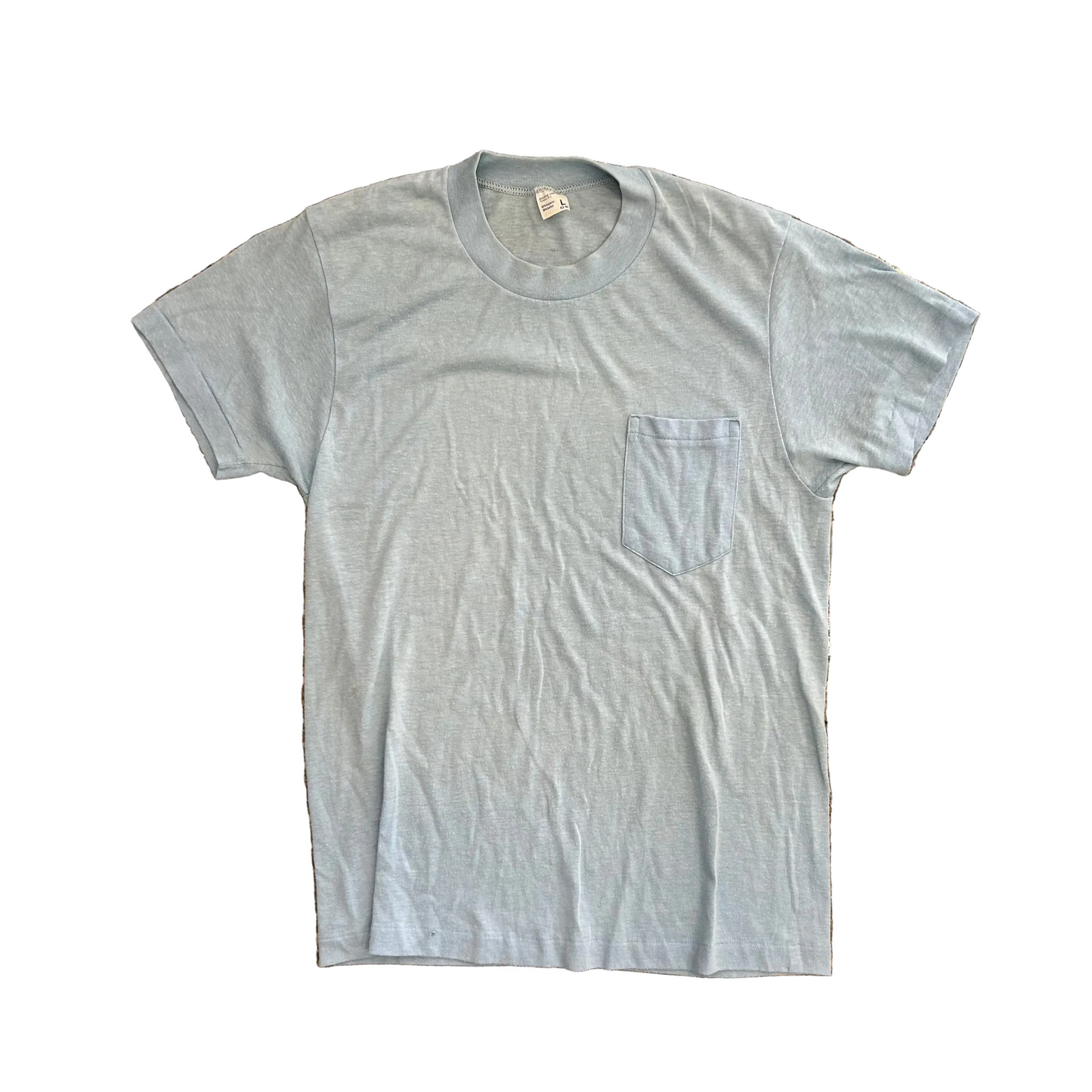 JCPenney Light Blue Blank Pocket Tshirt - Small - 18" x 27"