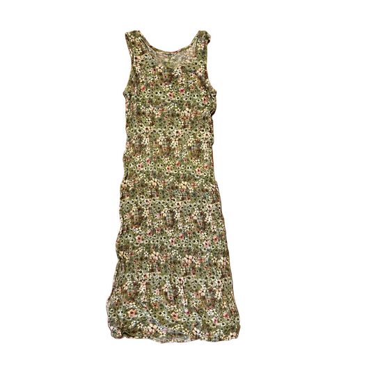 Green Floral Dress - 13" x 38"