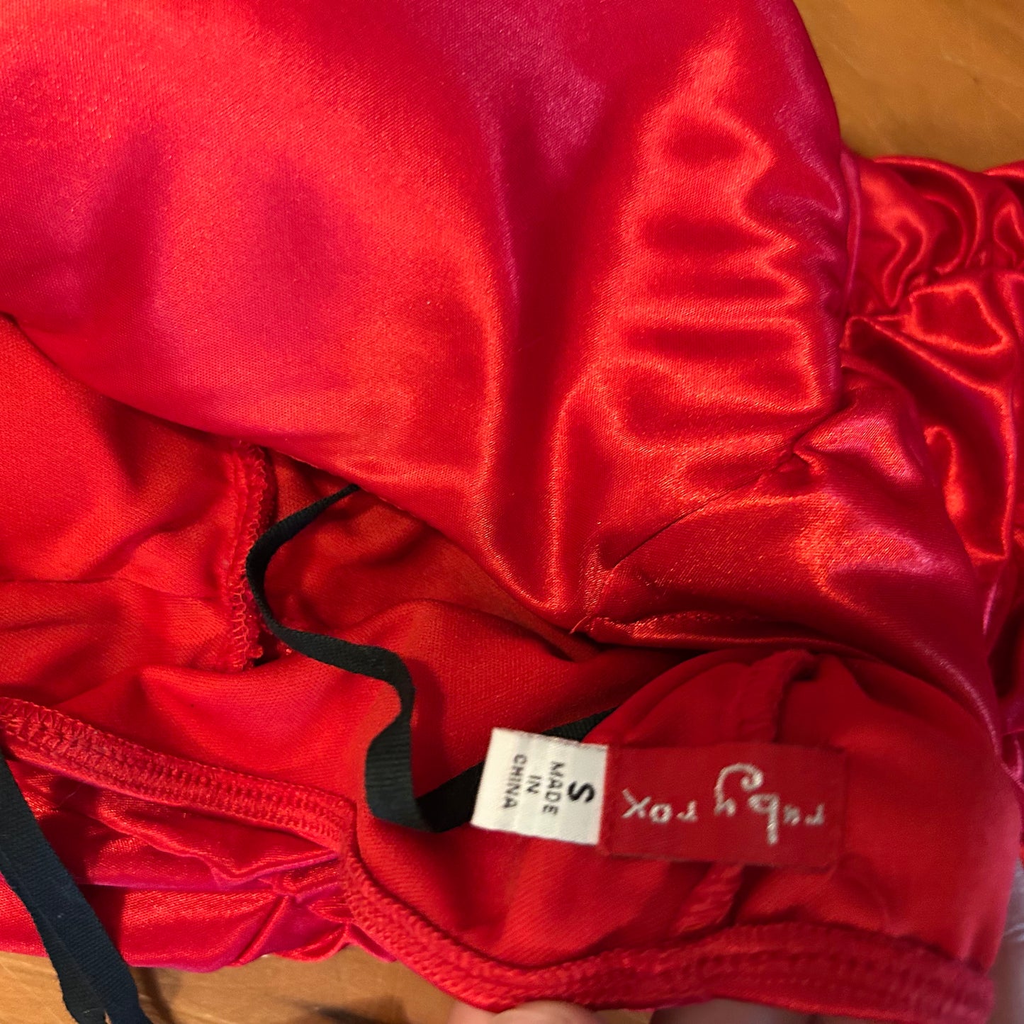 Ruby Rox Red Dress - Tagged Small - 12" x 39"