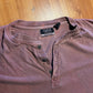 955 Originals Red Maroon Henley Short Sleeve Blank Tshirt - XLarge - 27" x 29"