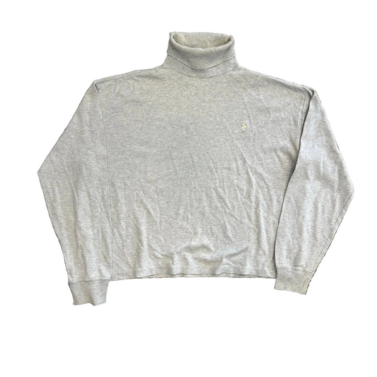 Polo RalPH Lauren Sport Cotton Grey Turtleneck Longsleeve Shirt - XLarge - 24" x 22"