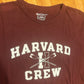 Champion Harvard University Rowing Crew Maroon Red College Tshirt - Medium - 21” x 29”