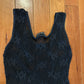90's InGear Black Coverup Dress - Tagged Small / Medium - 13" x 30"