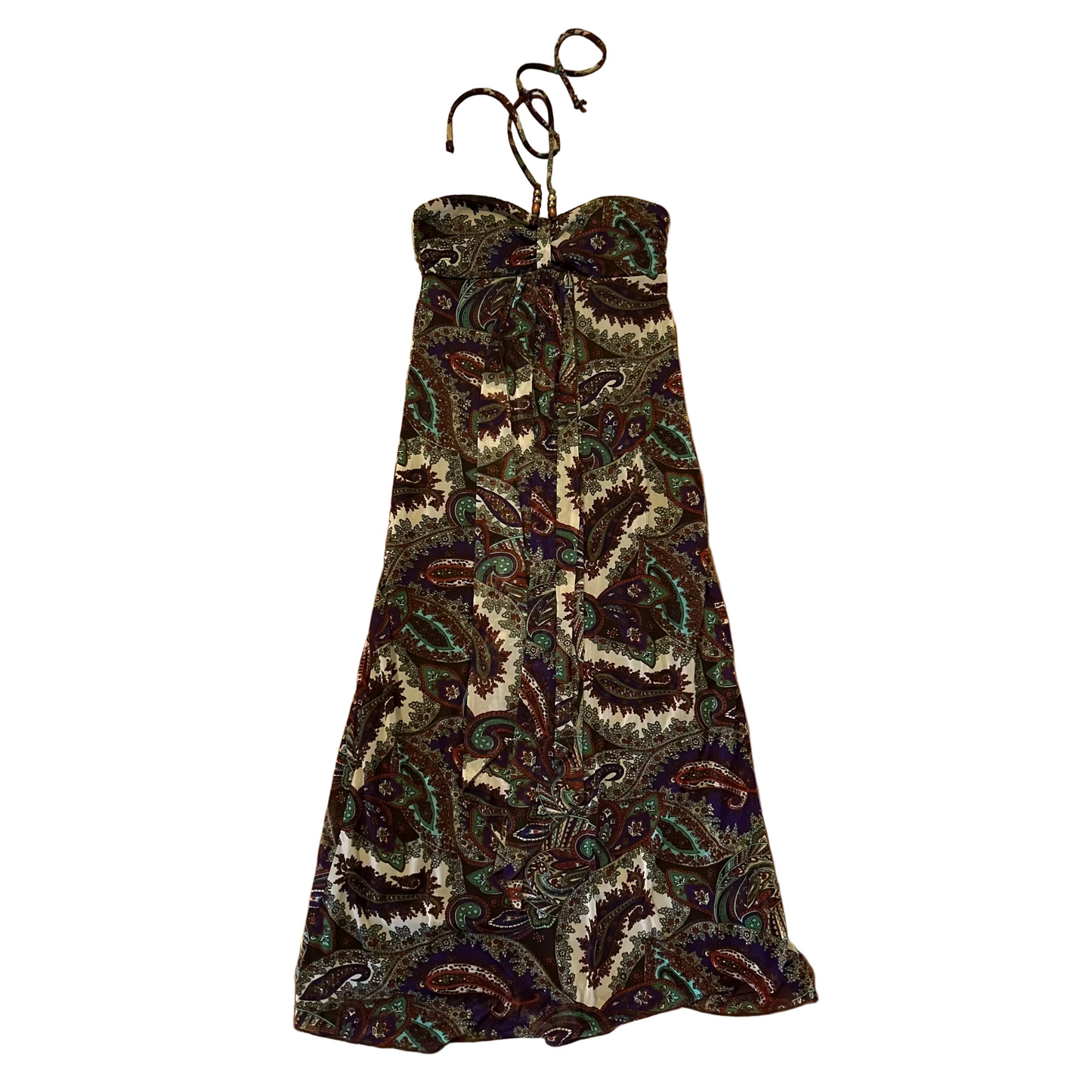 Ruby Rox Brown Multicolor Patterned Dress - Tagged Large - 15" x 45"
