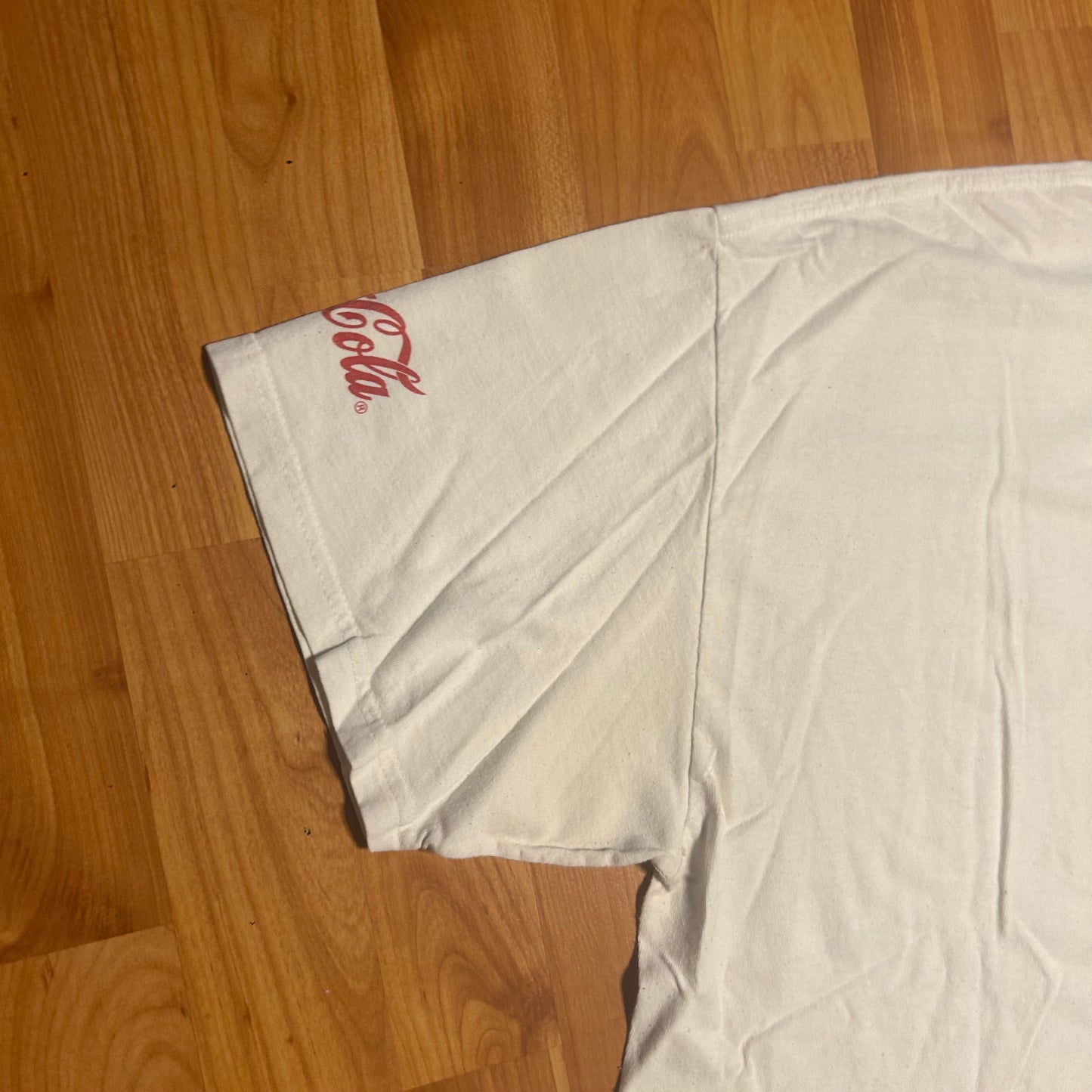 Hanes Heavyweight SMU Southern Methodist University Pony Up White Cotton College Tshirt - Large - 23” x 28.5”