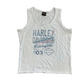 Harley Davidson American Eagle Bedazzled White Tank Top Shirt - Medium - 20" x 25"
