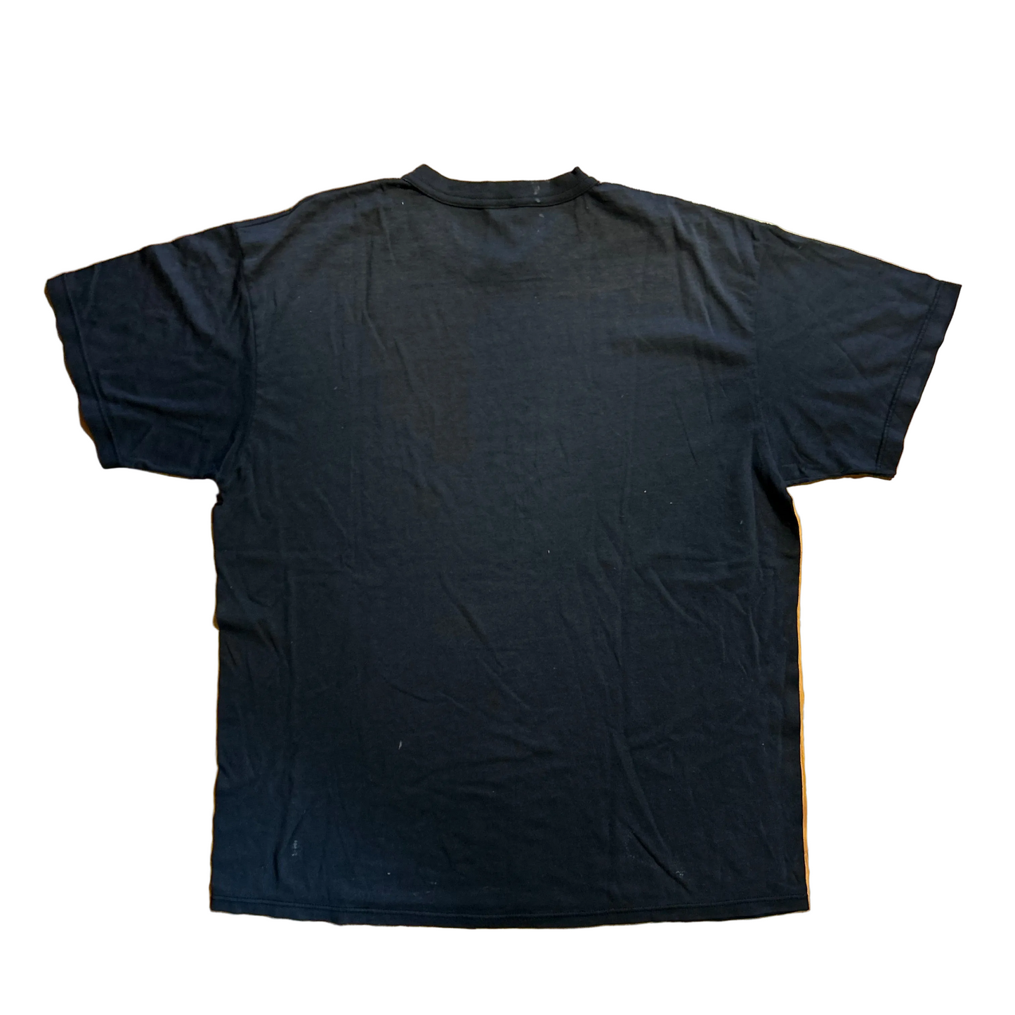 80's Soffee Blank Black Faded Painter Tshirt - Large - 23" x 29"