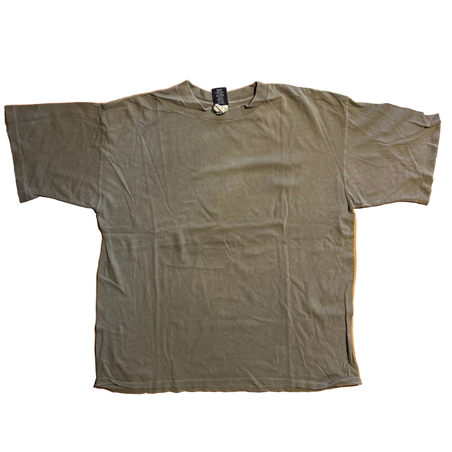 90's Ash Creek Brown Grey Cotton Blank Tshirt - XLarge - 24.5" x 29"