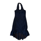 90's Taboo Navy Blue Sparkly Dress - Tagged Large - 14.5" x 38"