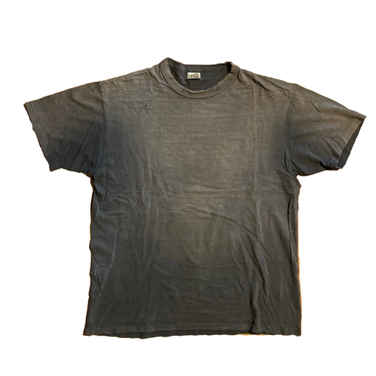 90's Klondike Dry Goods Black Blank Faded Distressed Paper Thin Tshirt - Large - 22" x 28"