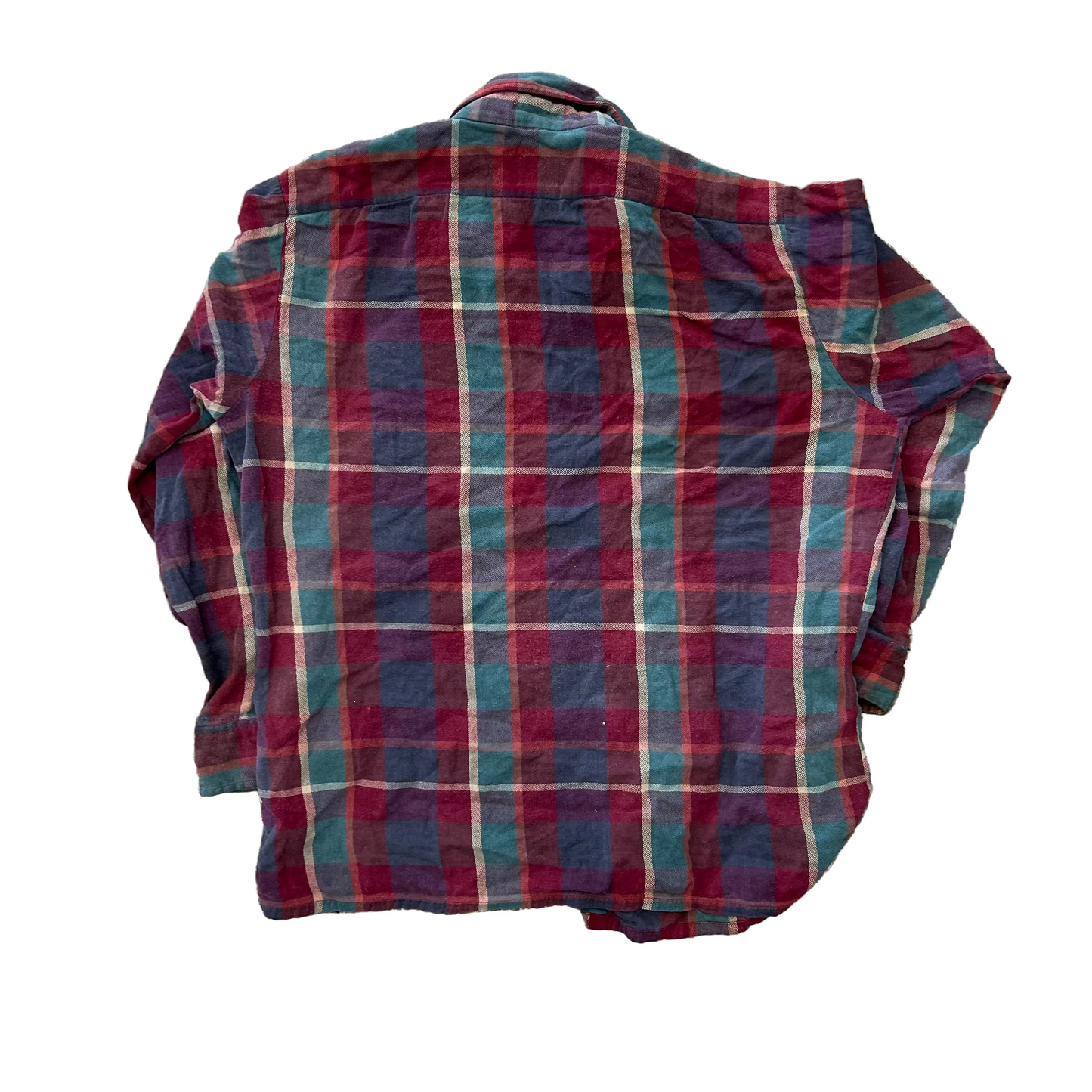 JCPenney The Fox Collection Red Green Button Up Flannel Shirt - XLarge - 24" x 26"