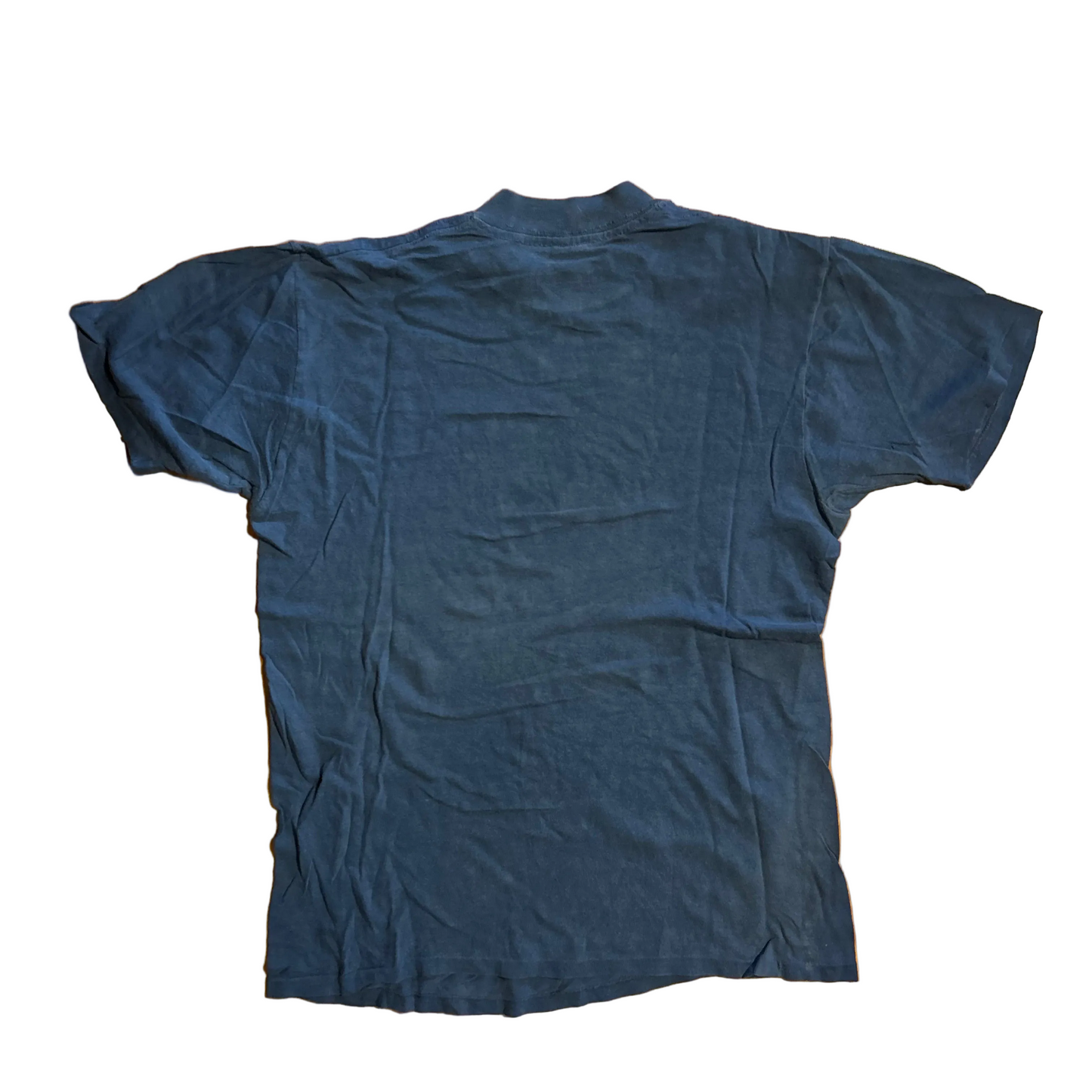 70's Jockey Sun Shirt Navy Blue Blank Tshirt - Small - 18" x 24"