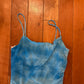 90's My Michelle Blue Dress - Tagged Small - 12" x 37"