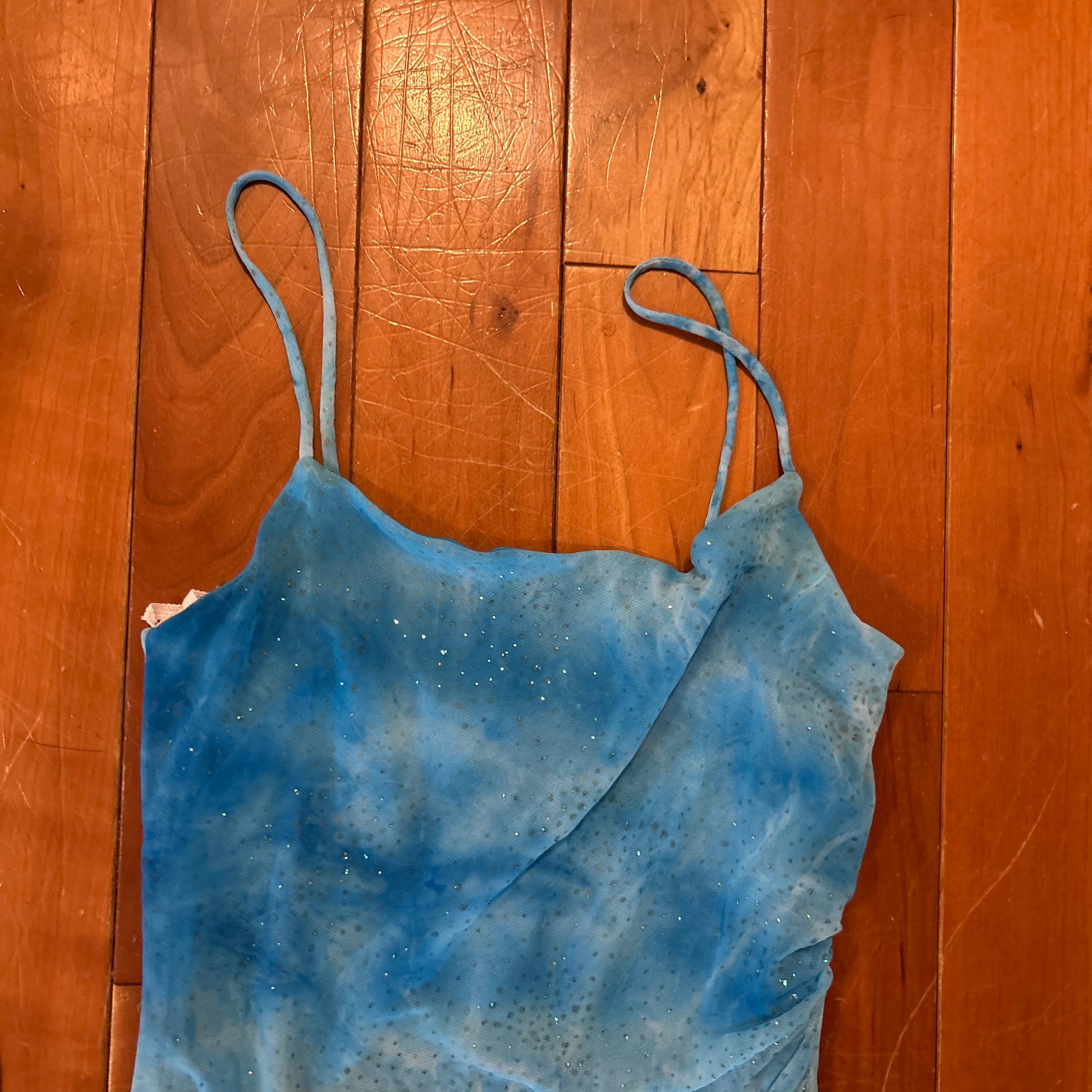 my michelle blue dress My Michelle Women's Dress Sleeveless Lace Upper Backing Blue Size 1X NWT NEW