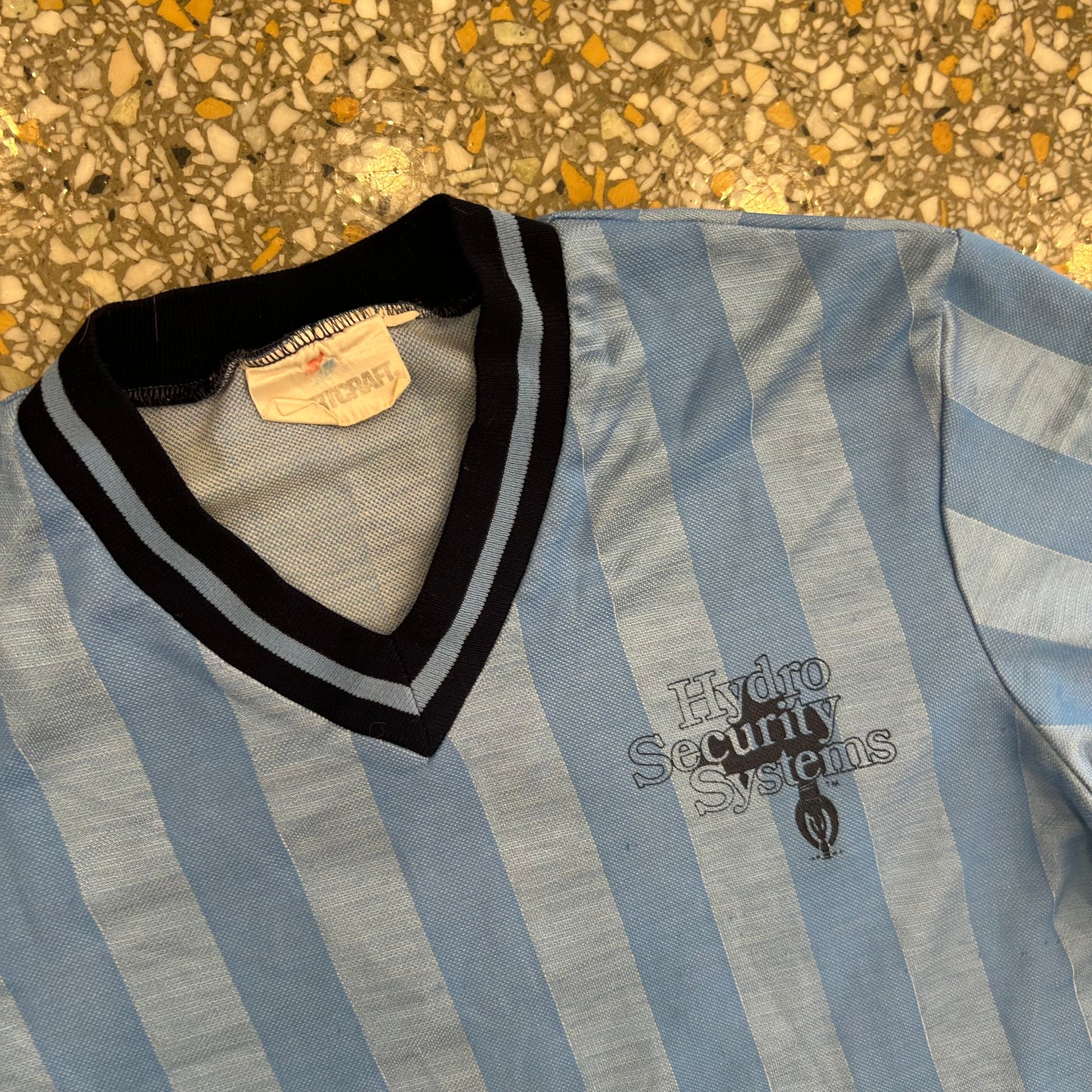 Sportcraft Blue VNeck Jersey Shirt - Medium - 20" x 27"