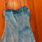 90's My Michelle Blue Dress - Tagged Small - 12" x 37"