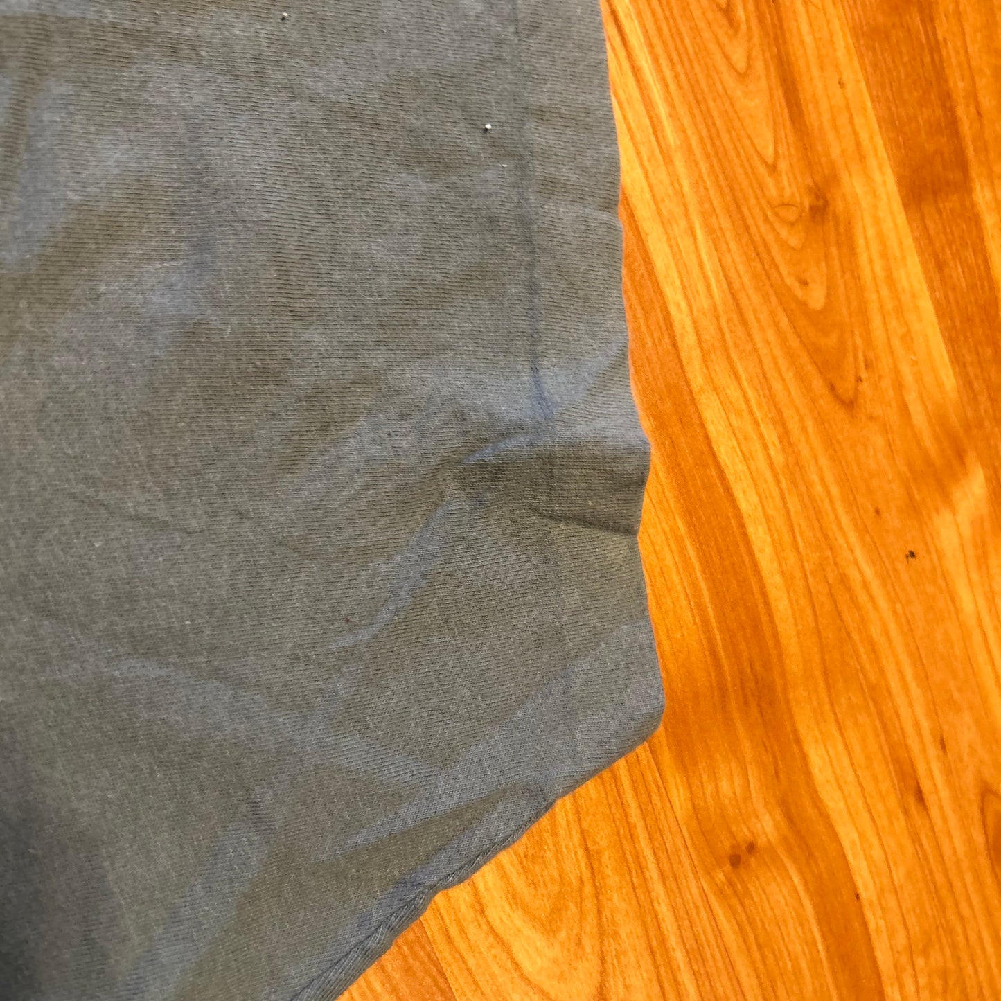 90's Green Grey Blank Selvedge Pocket Tshirt - XLarge - 24" x 29.5"