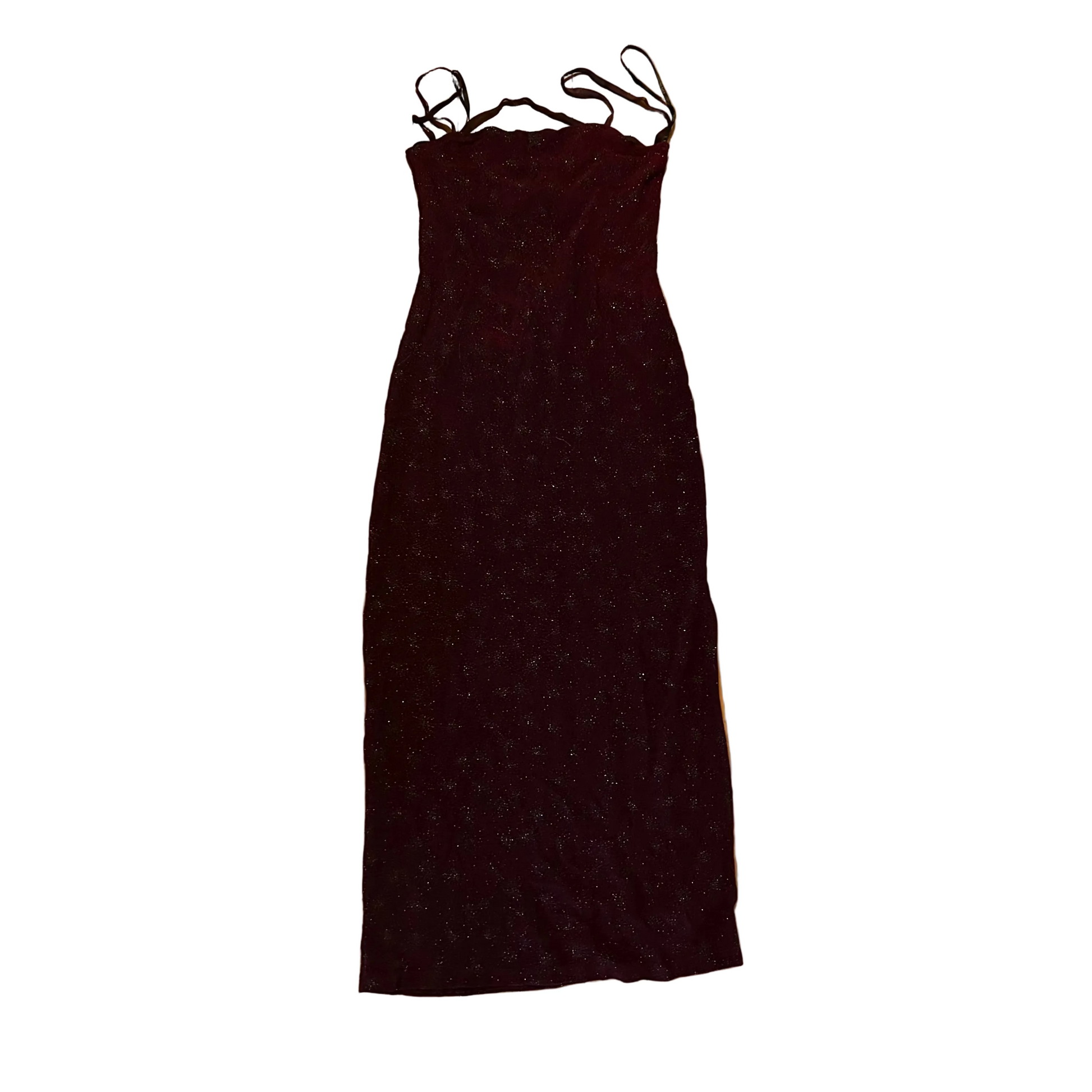 90's City Triangles Maroon Sparkly Dress - Tagged Large 90's City Triangles Maroon Sparkly Dress - Tagged Large