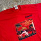 90’s FOTL BEST Hawaii Dolphins Red Tshirt - Large - 22" x 30"