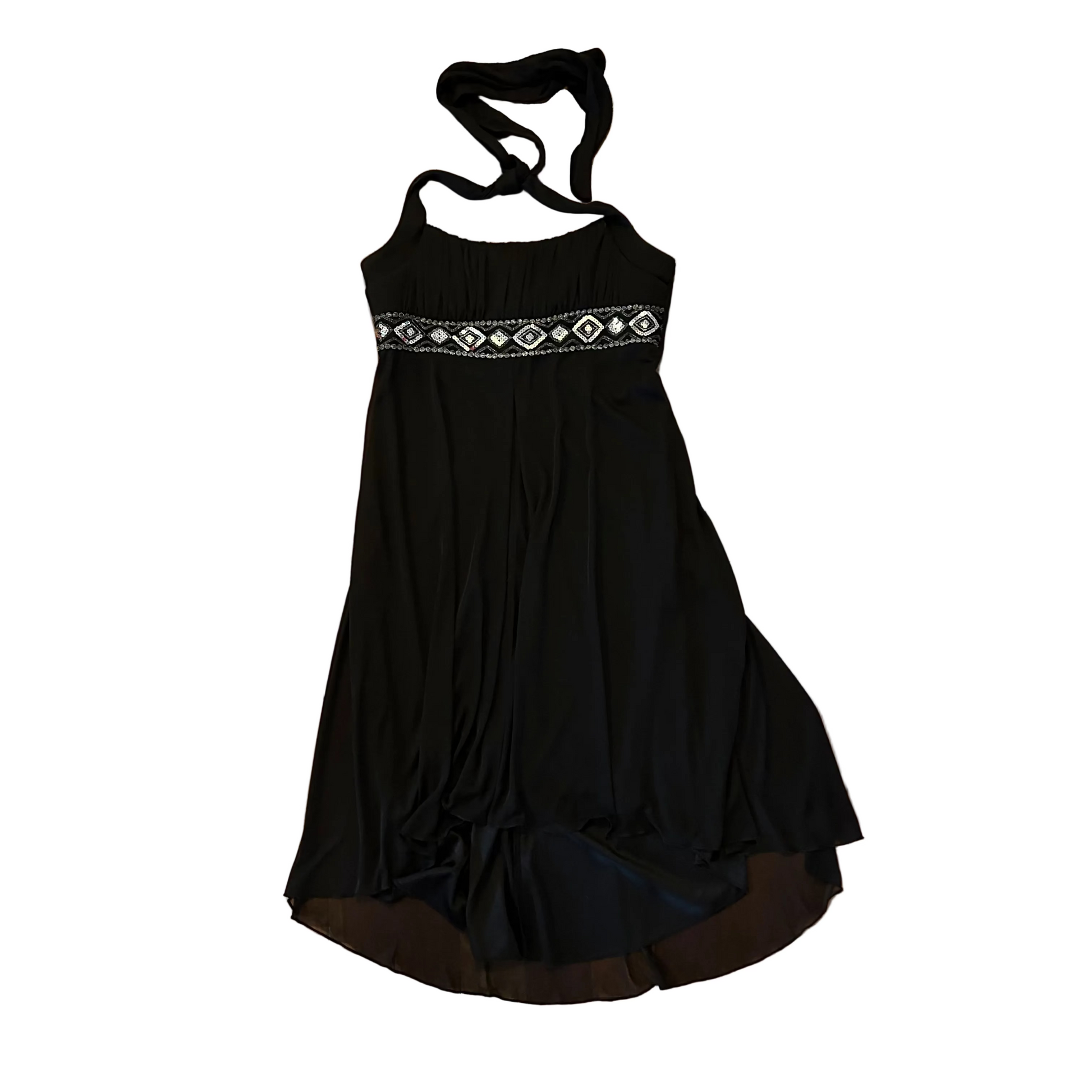 City Triangles Black Dress - Tagged Large - 15.5" x 38" Phart Clothes City Triangles Black Dress - Tagged Large - 15.5" x 38" Phart Clothes
