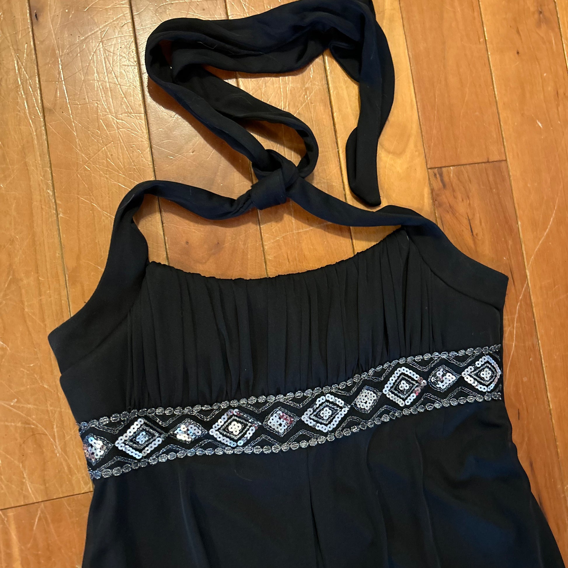 City Triangles Black Dress - Tagged Large - 15.5" x 38" Phart Clothes City Triangles Black Dress - Tagged Large - 15.5" x 38" Phart Clothes