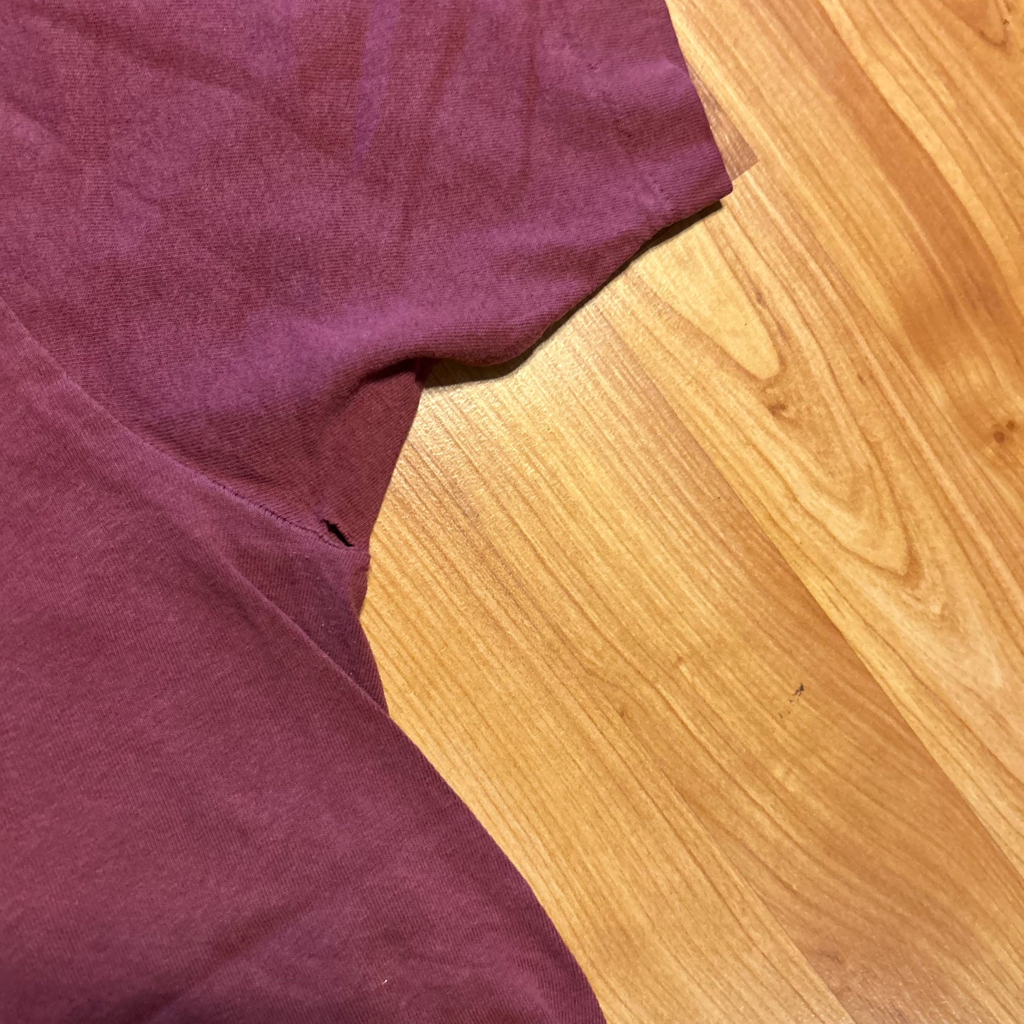 90's FOTL Maroon Red Blank Tshirt - Large - 22.5" x 28.5"