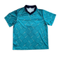 90's High Sportswear Blue Jersey Collared Tshirt - XLarge - 24" x 30.5"
