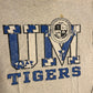 90’s UM Tigers University Memphis Grey Gray White Distressed College Tshirt - XLarge - 25” x 30”