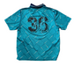 90's High Sportswear Blue Jersey Collared Tshirt - XLarge - 24" x 30.5"