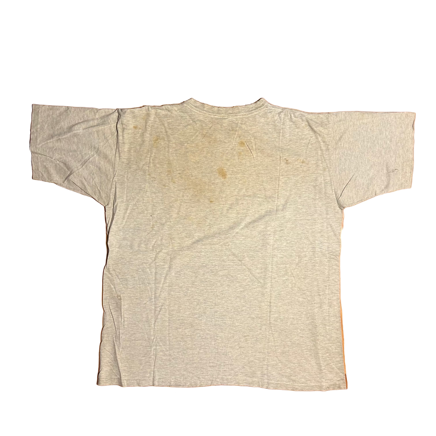 90’s UM Tigers University Memphis Grey Gray White Distressed College Tshirt - XLarge - 25” x 30”