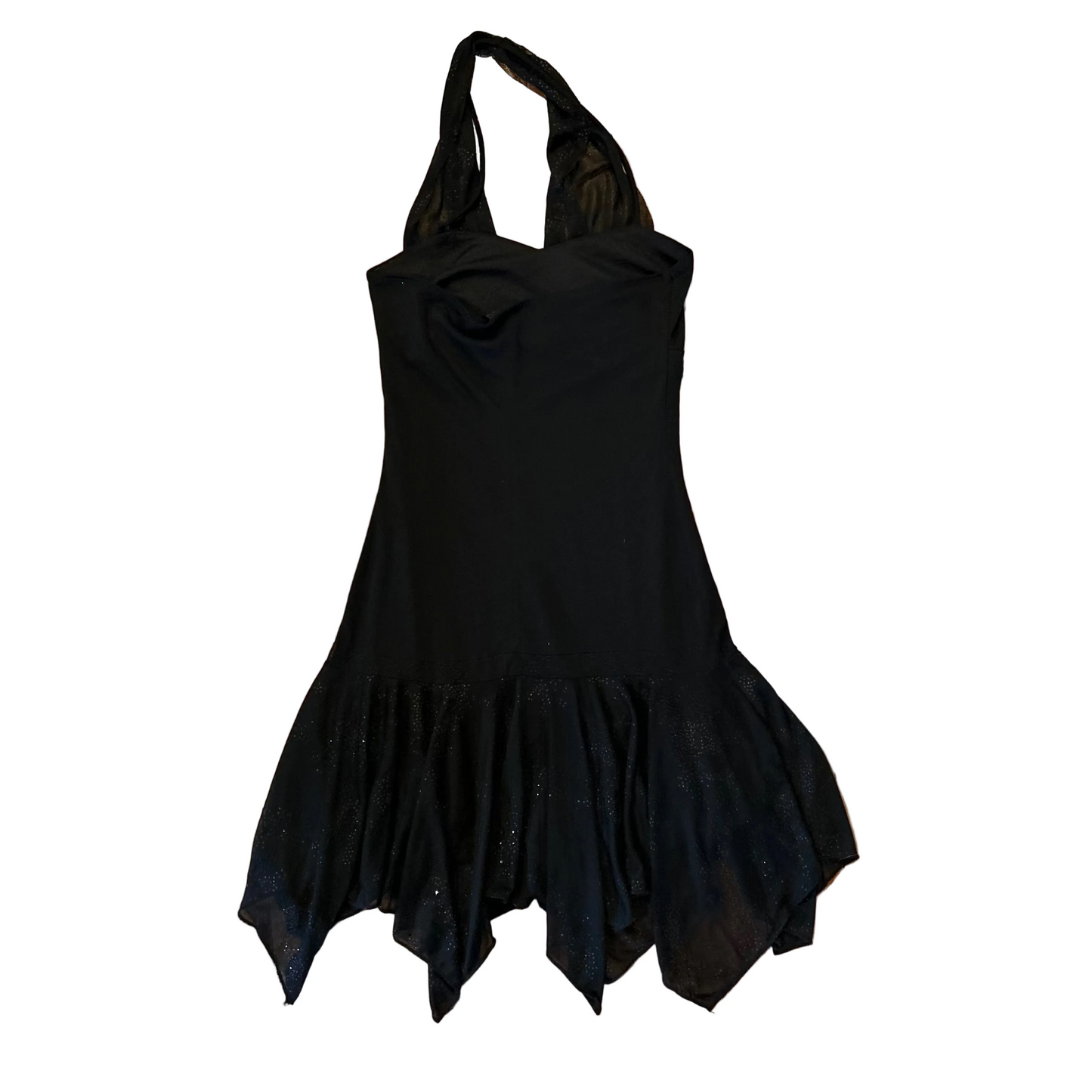 90's Taboo Black Sparkly Dress - Tagged Medium - 14" x 30"