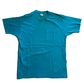 90's BVD Teal Blue Green Selvedge Pocket Blank Tshirt - XLarge - 24.5" x 33"