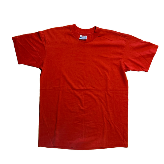 80/90's Hanes Fifty Fifty Red Blank Tshirt - Medium - 20.5" x 28.5"